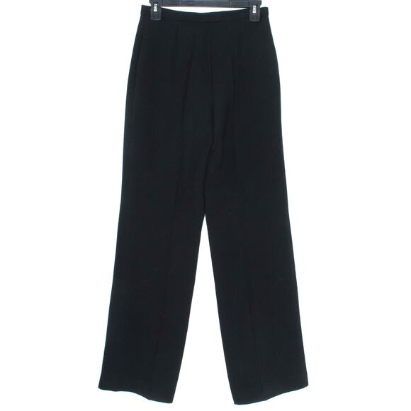 Javier Simorra Womens Dress Pants Straight Leg Career Business Black Size 4 KZ - Picture 2 of 2
